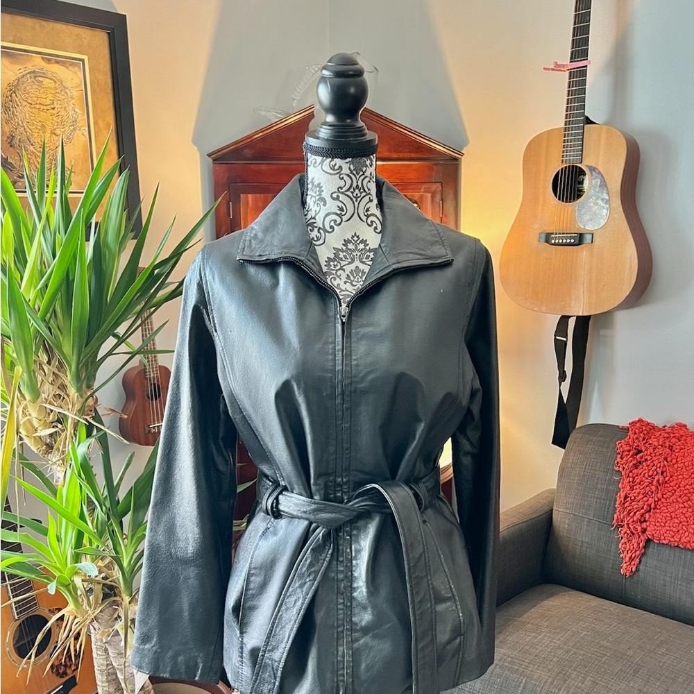 Women's Black Leather Jacket